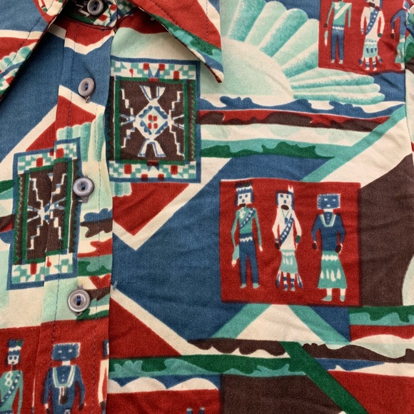 Vintage Patterned Button Down - Picture 2 of 5